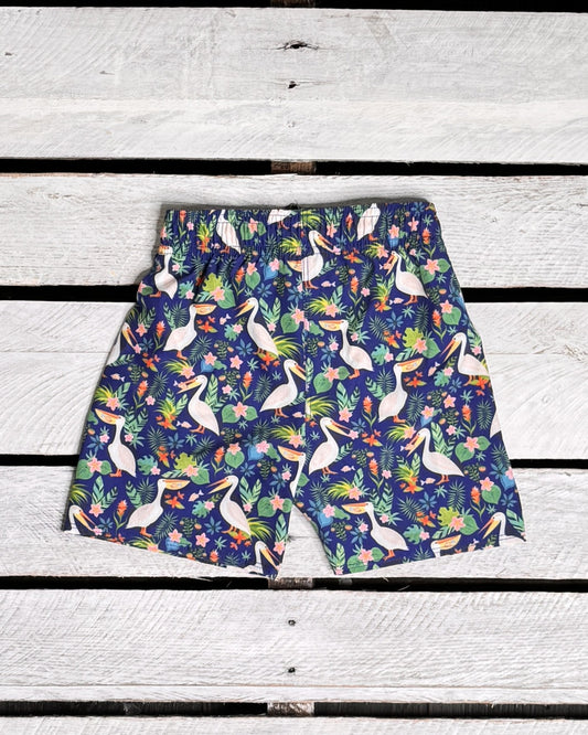 Pelicans in Paradise Swim Trunks