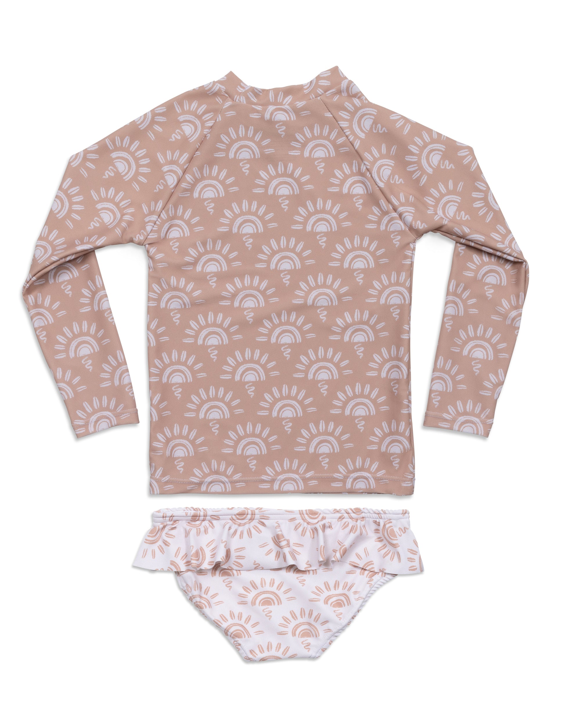 Cute toddler and children's swimwear. Matching sibling swim suit collections. UPF 50 Fabric. Made in the USA!