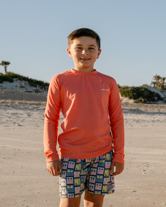 Coastal Stamps Boy Swim Trunks