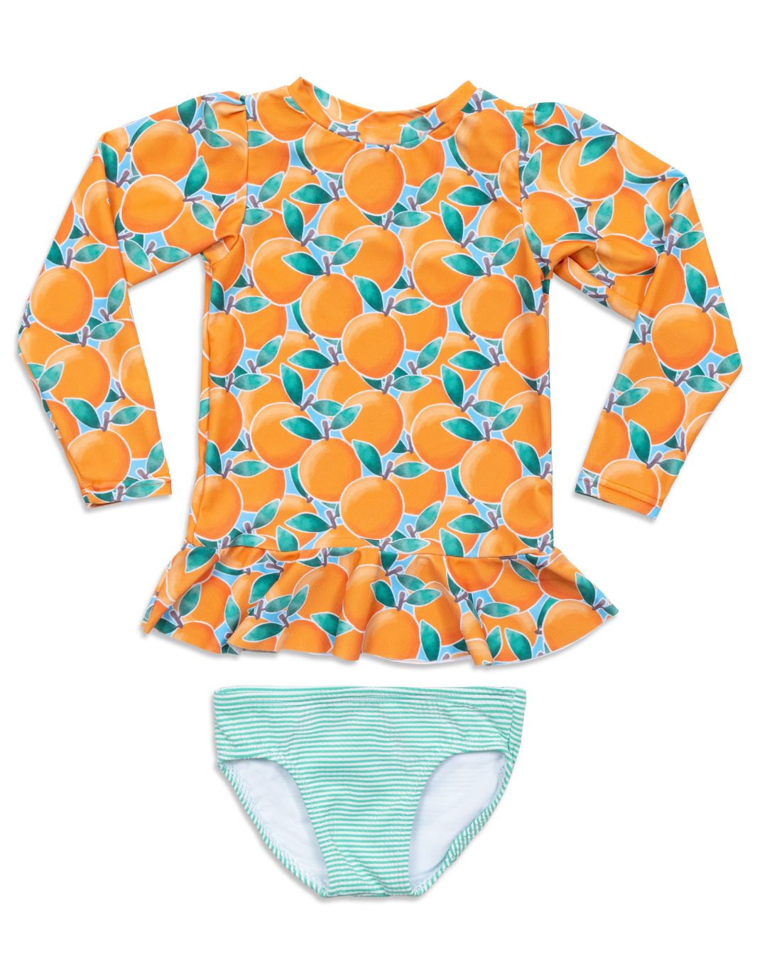Cute toddler and children's swimwear. Matching sibling swim suit collections. UPF 50 Fabric. Made in the USA!