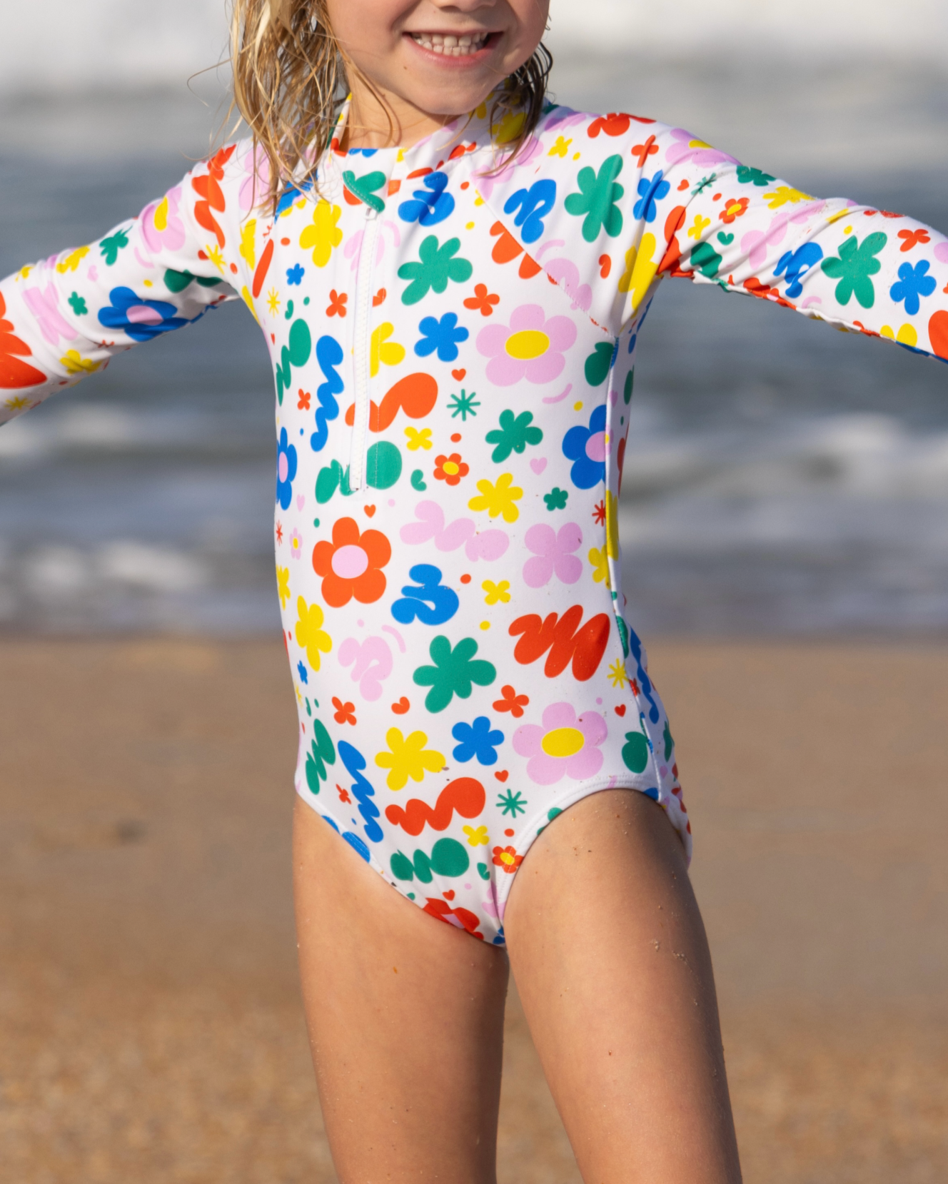 Cute toddler and children's swimwear. Matching sibling swim suit collections. UPF 50 Fabric. Made in the USA!