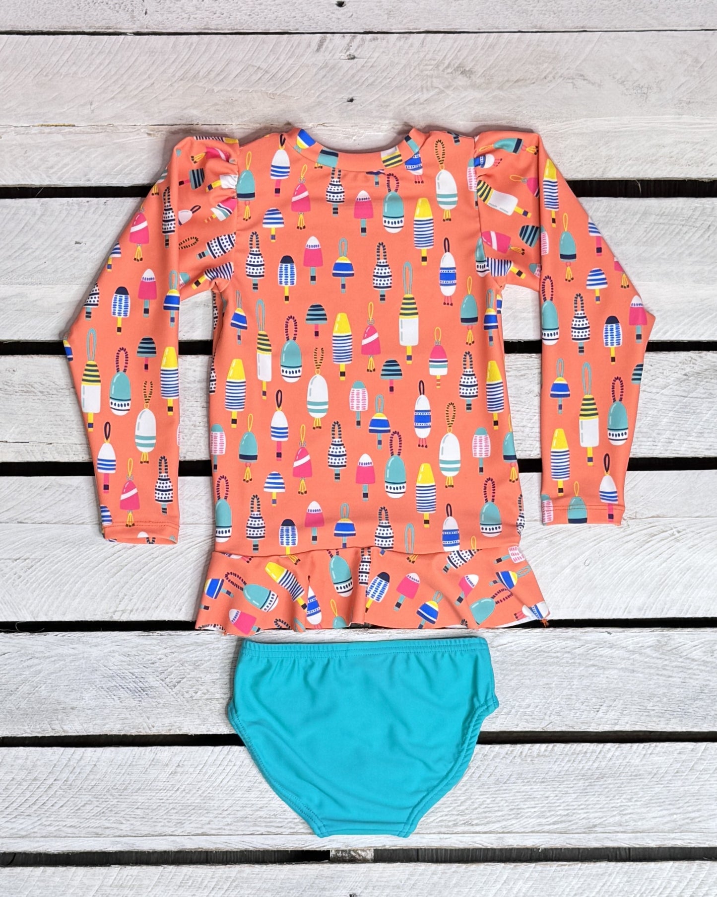 Bright Buoy Girl Long Sleeve and Bottom Set