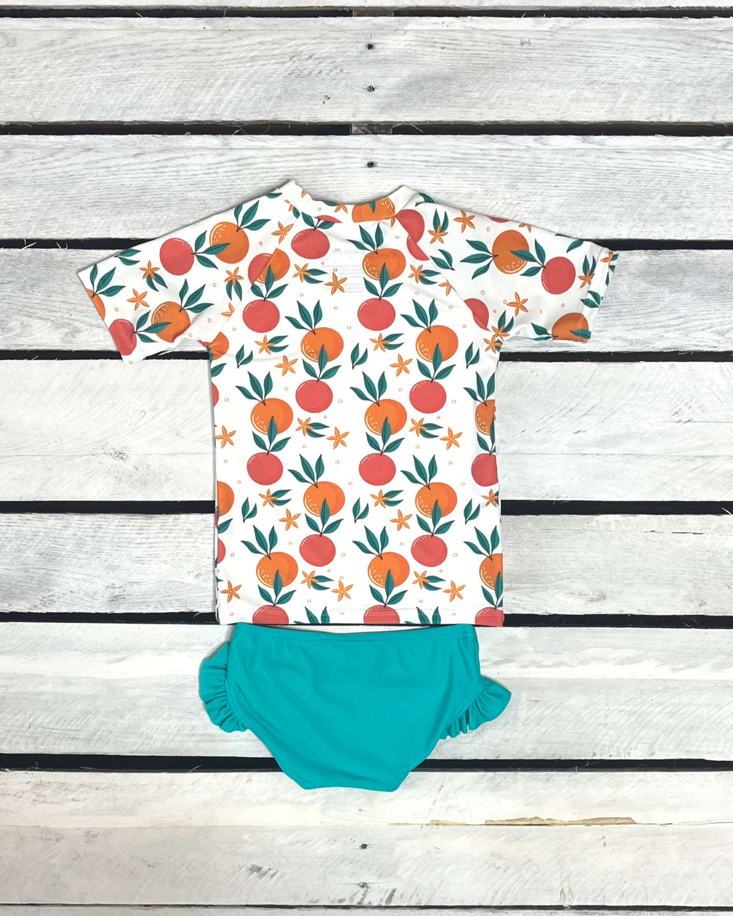 Tropical Fruit Girls Short Sleeve Set