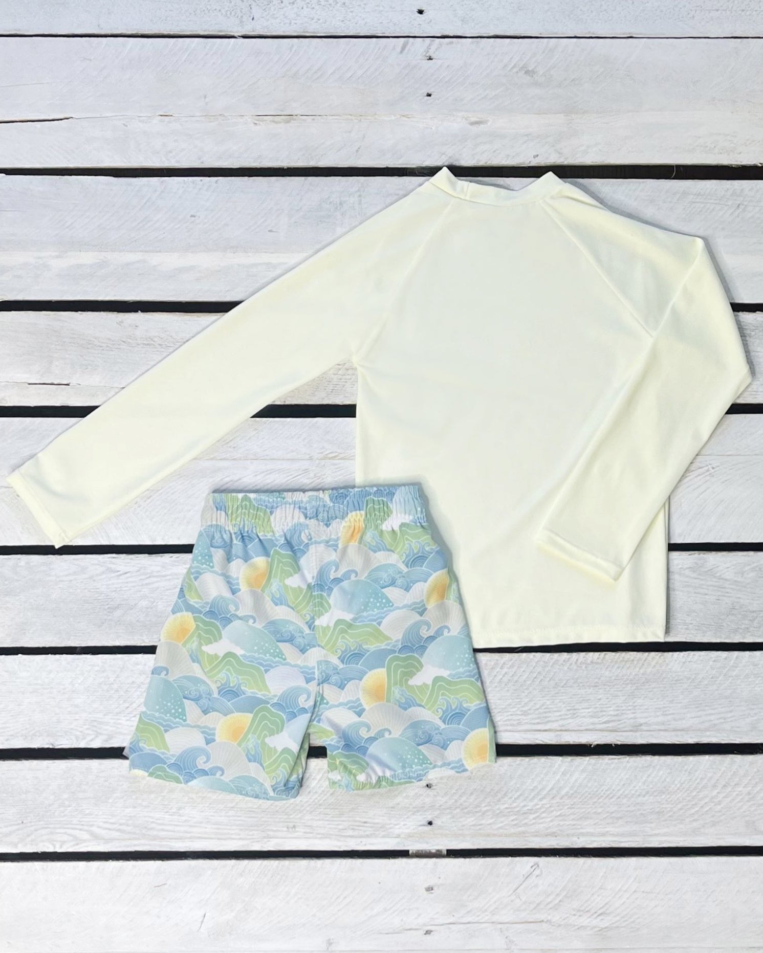 Cute toddler and children's swimwear. Matching sibling swim suit collections. UPF 50 Fabric. Made in the USA!