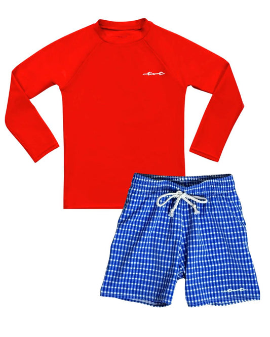 Liberty Lane Boy Swimsuit Set