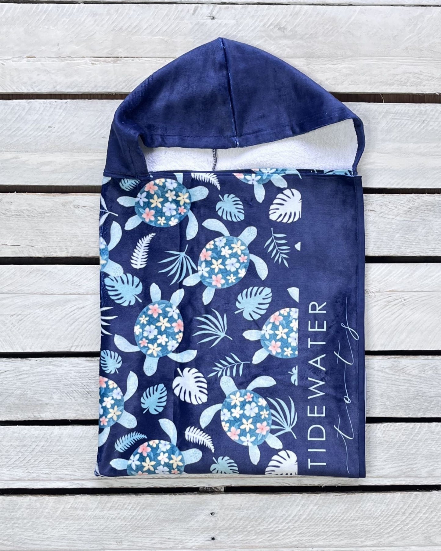 Turtley Cute Youth Hooded Towel