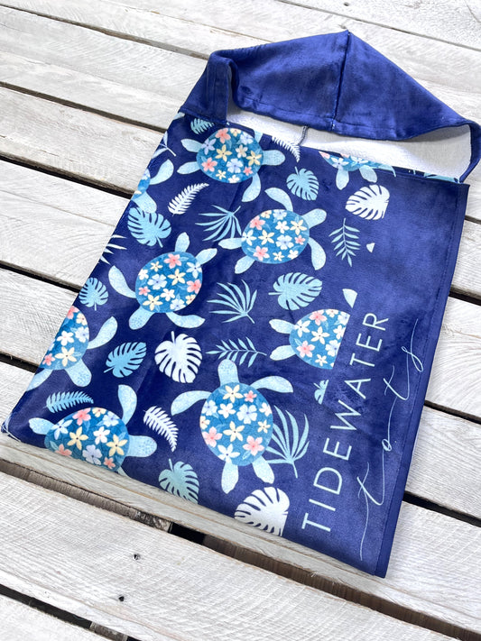 Turtley Cute Youth Hooded Towel