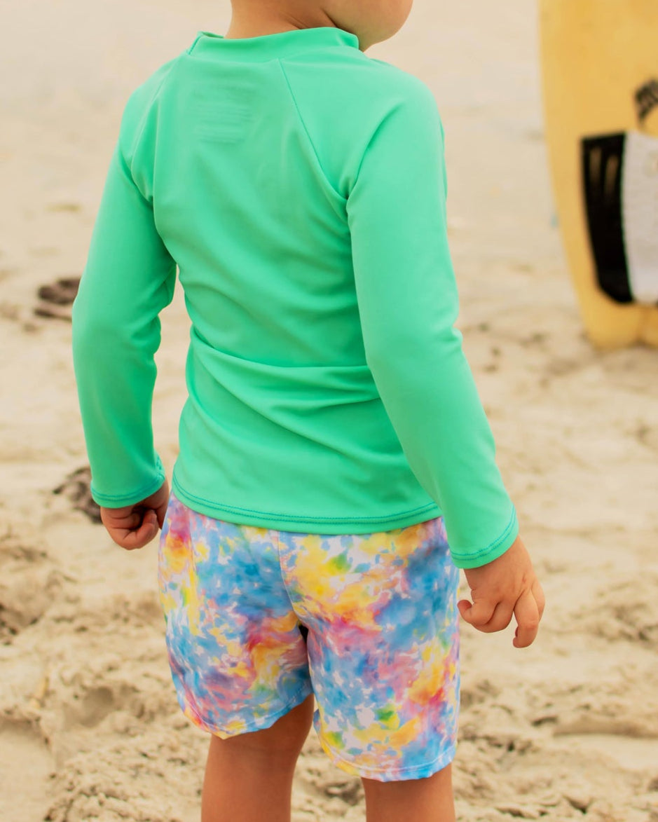 Cute toddler and children's swimwear. Matching sibling swim suit collections. UPF 50 Fabric. Made in the USA!