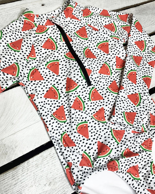 Cute toddler and children's swimwear. Matching sibling swim suit collections. UPF 50 Fabric. Made in the USA!