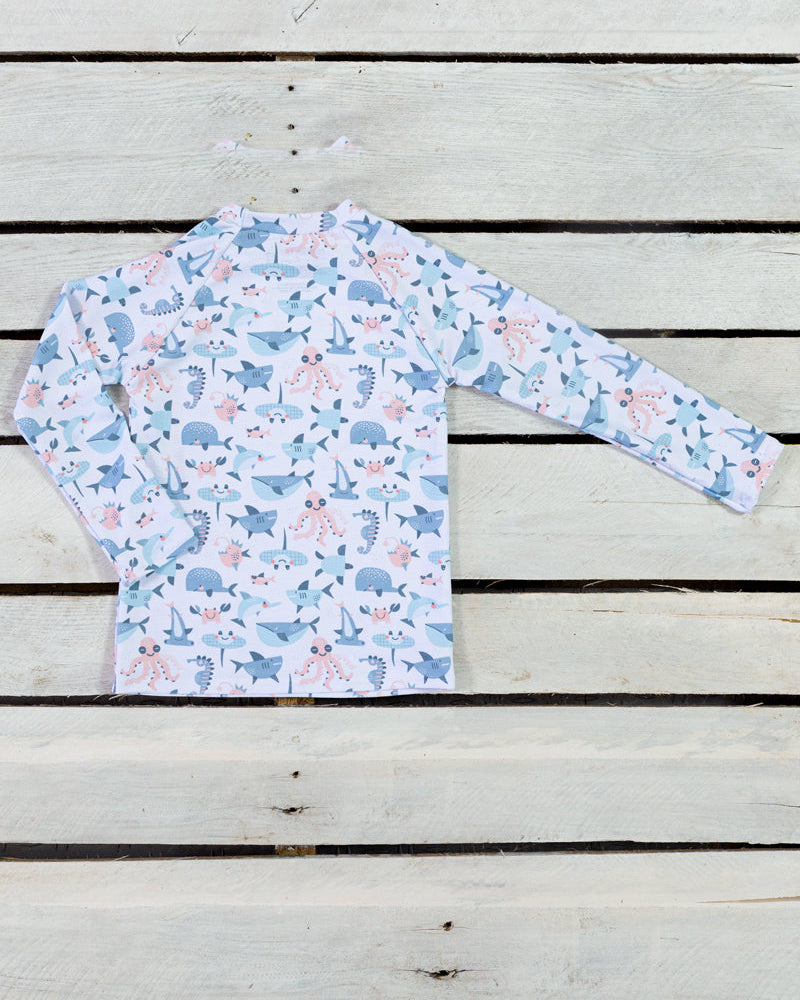 Sea Life Gingham Sun Shirt
