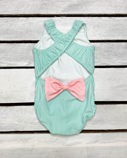 Cute toddler and children's swimwear. Matching sibling swim suit collections. UPF 50 Fabric. Made in the USA!