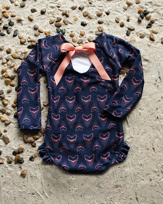 Cute toddler and children's swimwear. Matching sibling swim suit collections. UPF 50 Fabric. Made in the USA!