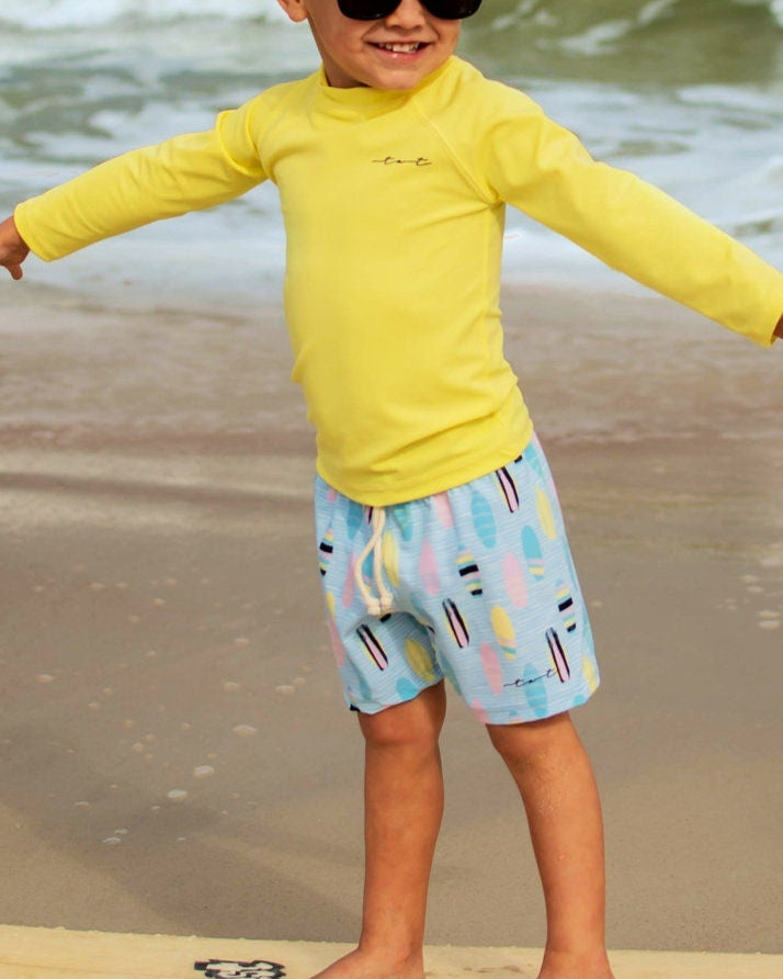 Cute toddler and children's swimwear. Matching sibling swim suit collections. UPF 50 Fabric. Made in the USA!