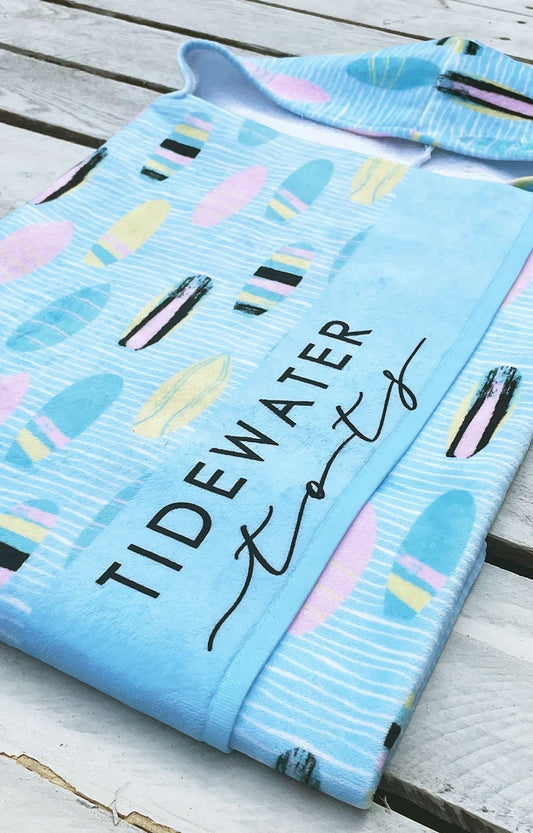 Surf's Up Youth Hooded Towel for Beach or Pool