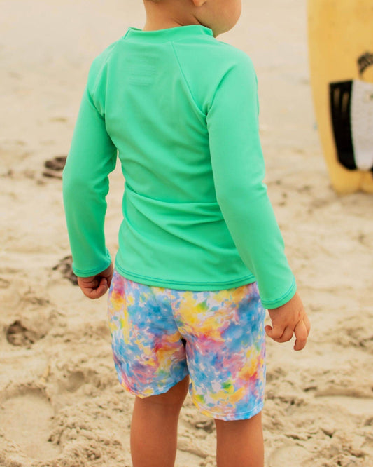 Cute toddler and children's swimwear. Matching sibling swim suit collections. UPF 50 Fabric. Made in the USA!