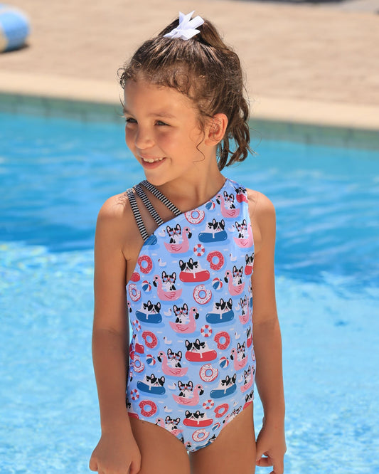 Pool Pups Asymmetric Strappy