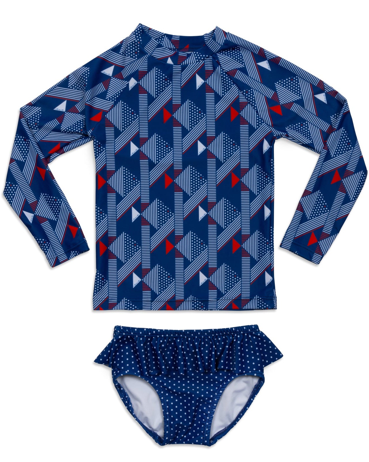 Cute toddler and children's swimwear. Matching sibling swim suit collections. UPF 50 Fabric. Made in the USA!