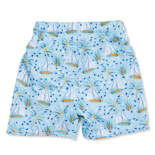 Sail Boats Paradise Swim Trunks