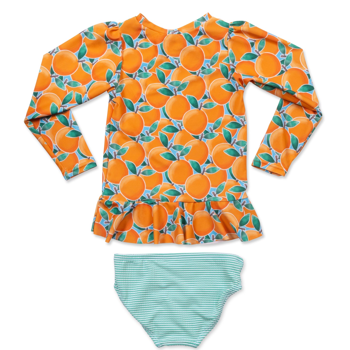 Cuties Girls Long Sleeve Sun Shirt and Bottom Set