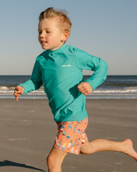 Aqua Long Sleeve Sun Shirt