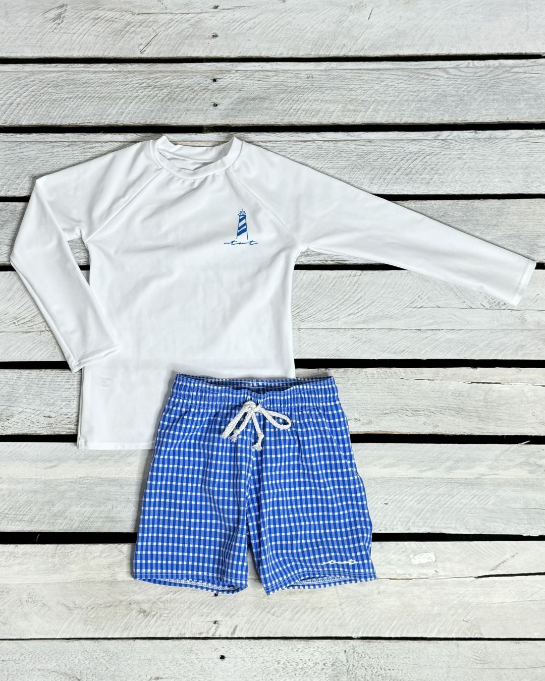 Cute toddler and children's swimwear. Matching sibling swim suit collections. UPF 50 Fabric. Made in the USA!
