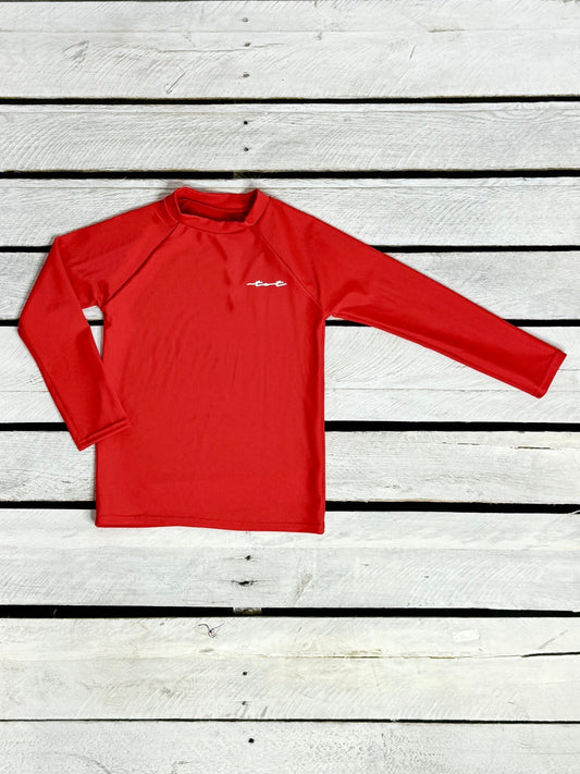 Red Long Sleeve Sun Shirt