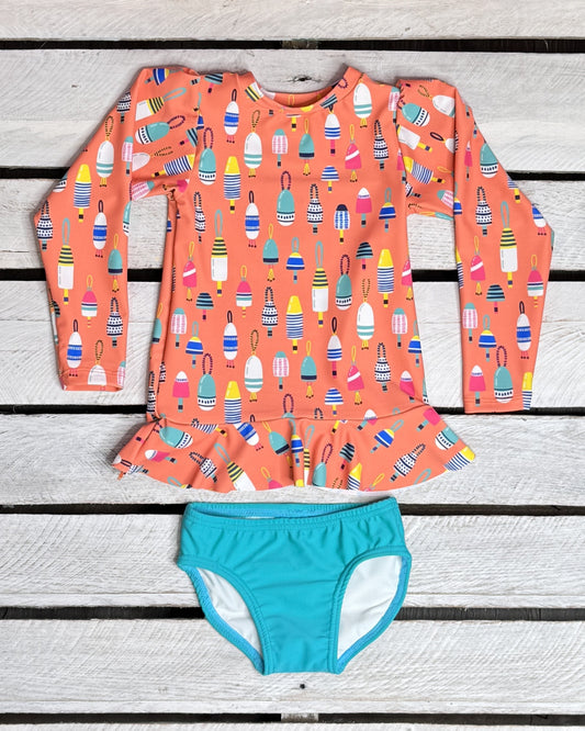 Bouy Girl Long Sleeve and Bottom Set