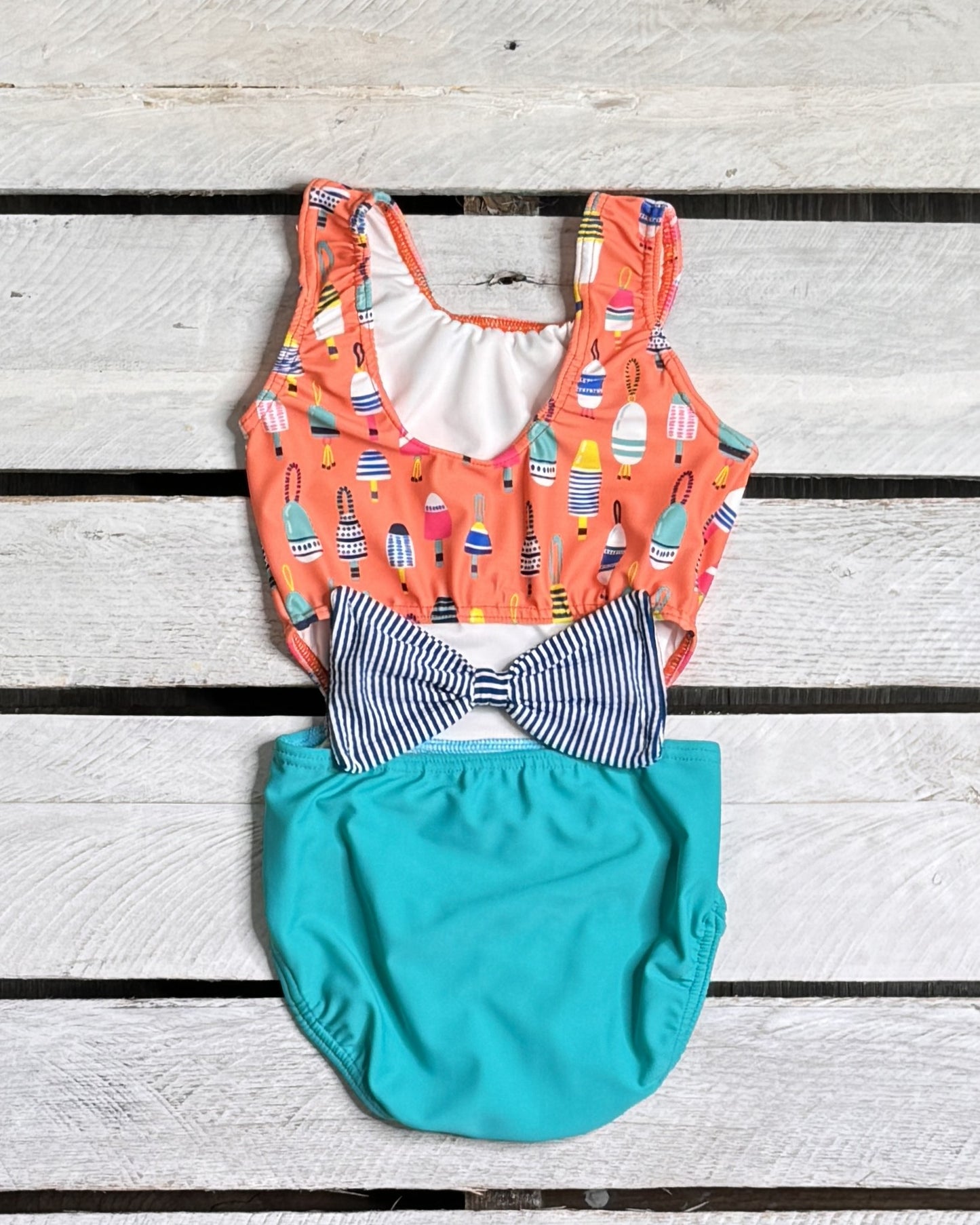 Bright Buoy Girl Cutout with Bow