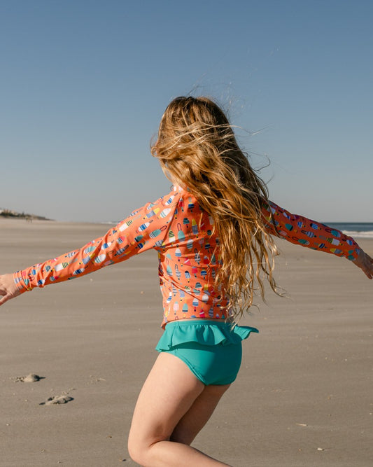 Bright Buoy Girl Long Sleeve and Bottom Set