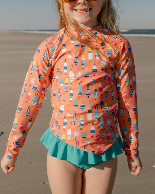 Bright Buoy Girl Long Sleeve and Bottom Set