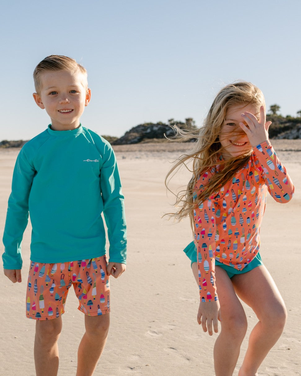 Bright Buoy Boy Swim Trunks