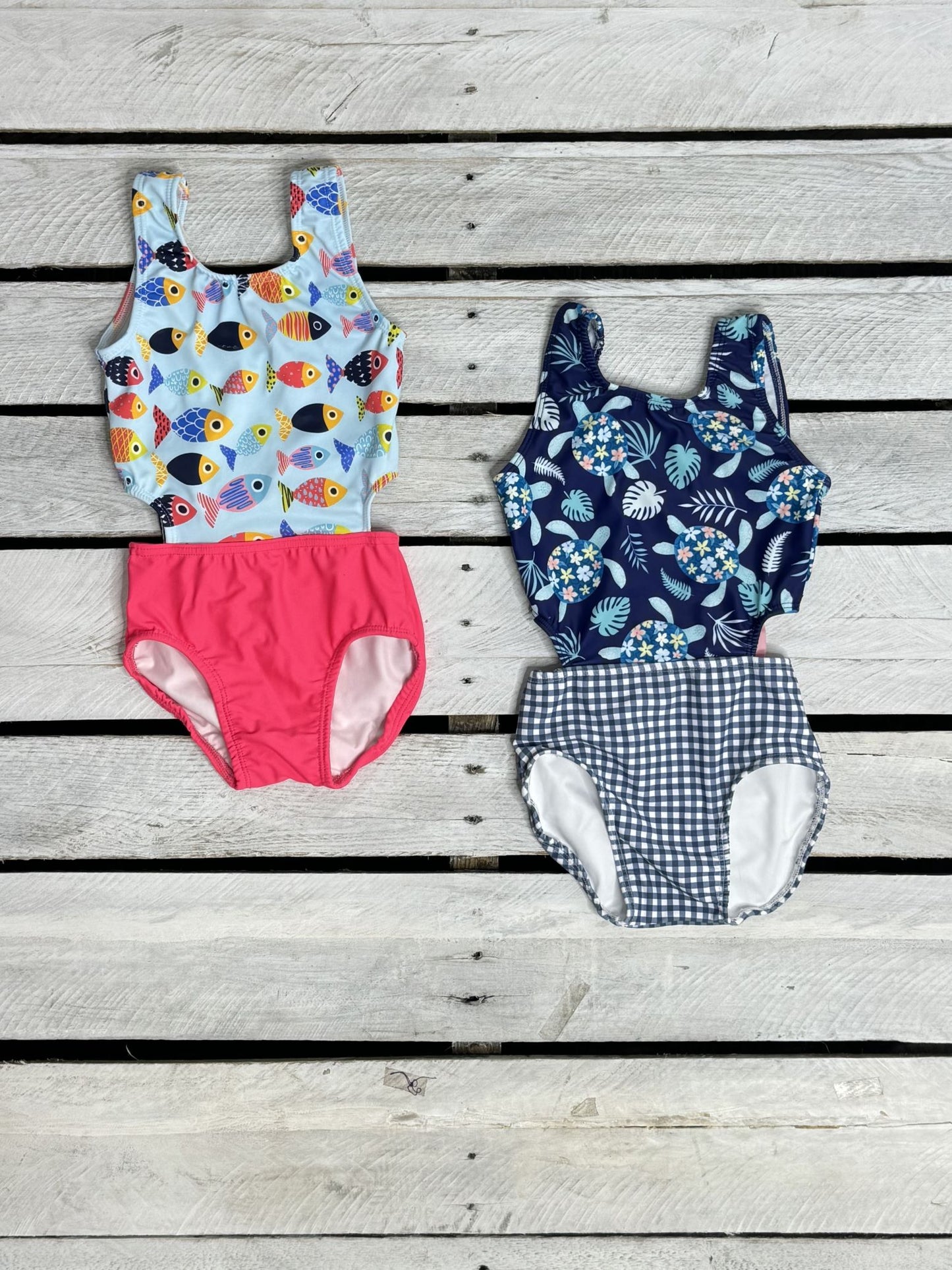 Best Seller Girls Cutout Swimsuit with Bow Bundle