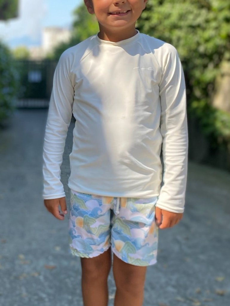 Oceans Orient Boys Long Sleeve Sun Shirt and Swim Trunk Set