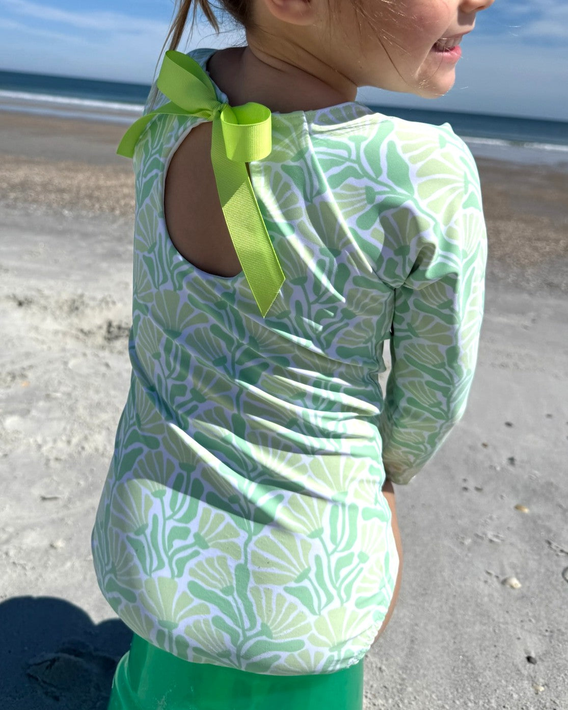 Cute toddler and children's swimwear. Matching sibling swim suit collections. UPF 50 Fabric. Made in the USA!