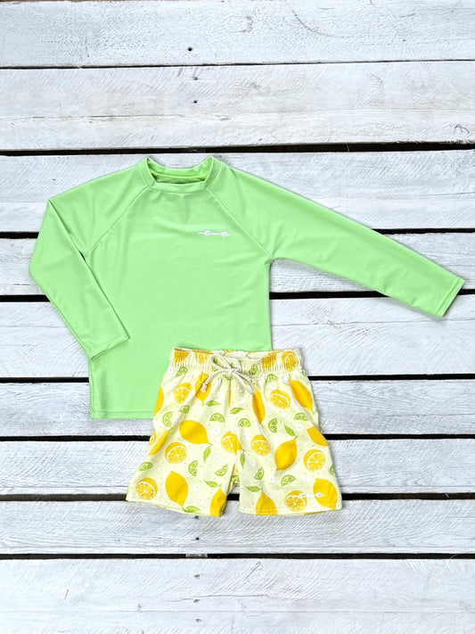 Life is Sweet Boys Sun Shirt and Swim Trunk Set