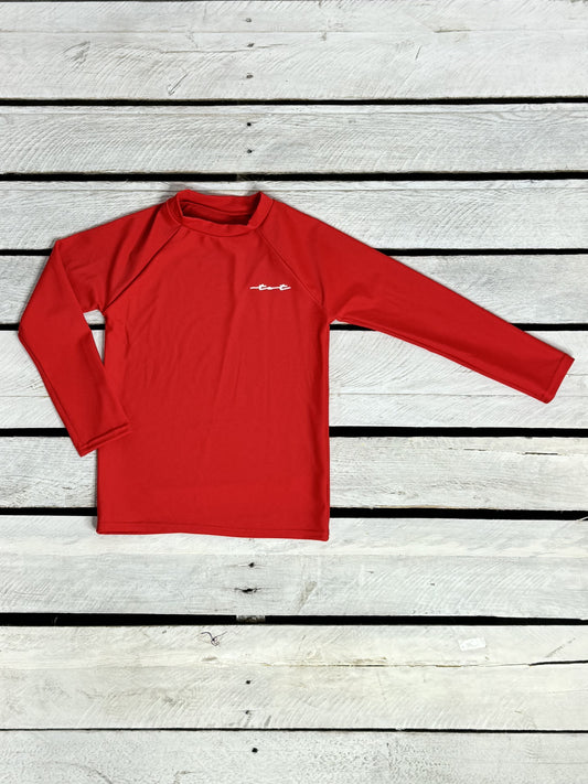 Red Long Sleeve Sun Shirt