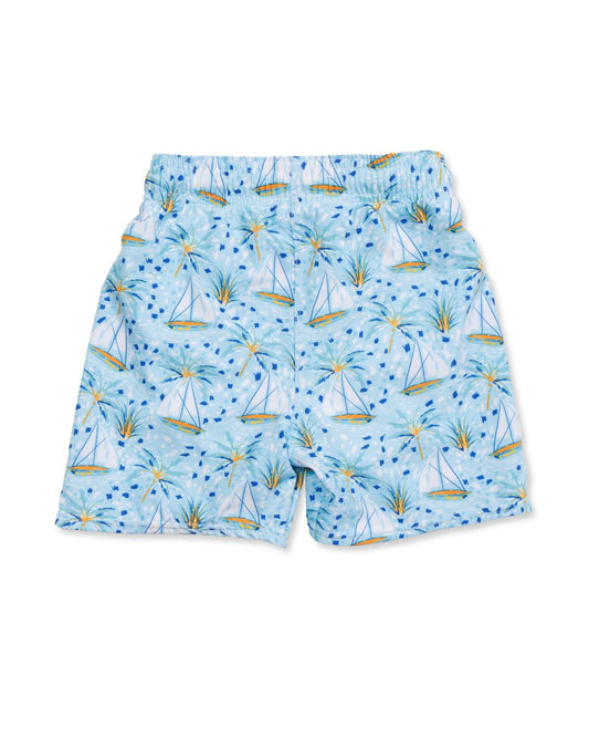 Cute toddler and children's swimwear. Matching sibling swim suit collections. UPF 50 Fabric. Made in the USA!