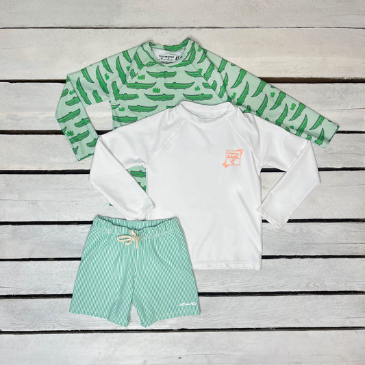 Gator Seersucker Boys 3 Piece Set