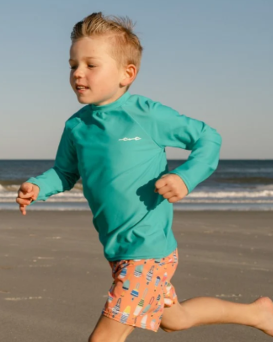 Bright Buoy Boys Long Sleeve and Trunk Set