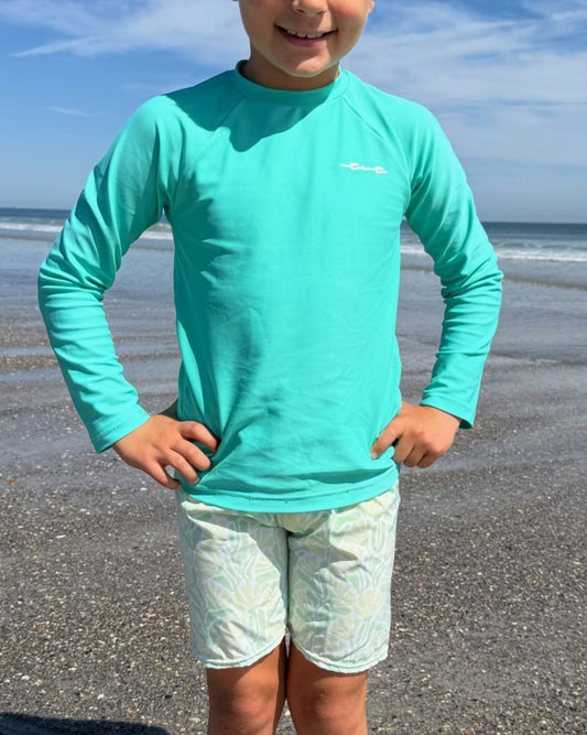 Cute toddler and children's swimwear. Matching sibling swim suit collections. UPF 50 Fabric. Made in the USA!