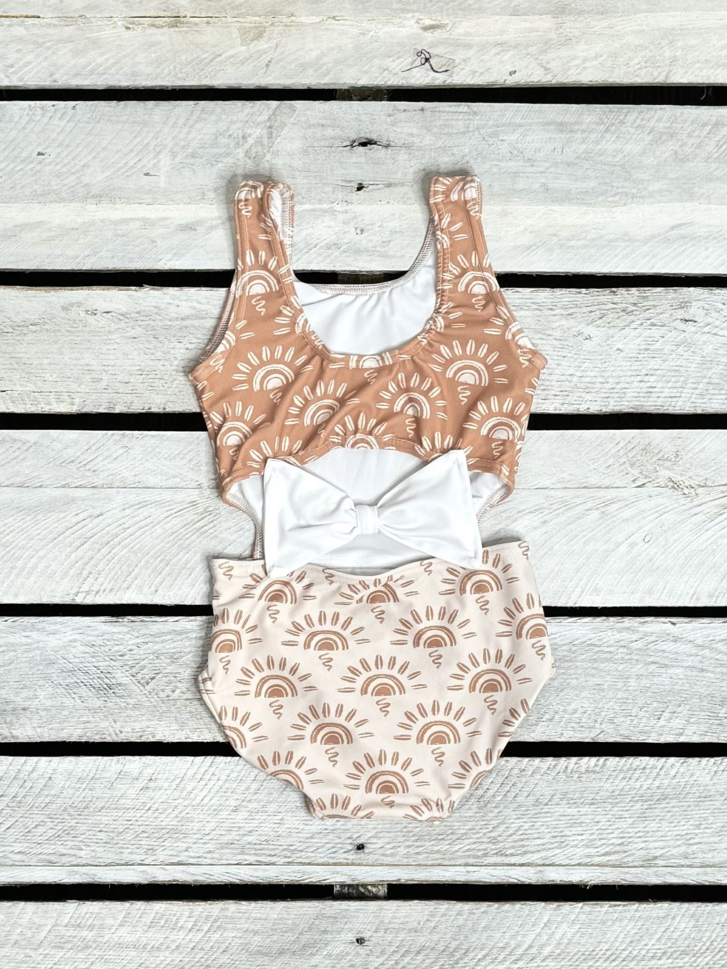 Sunny Days Cutout Swimsuit With Bow