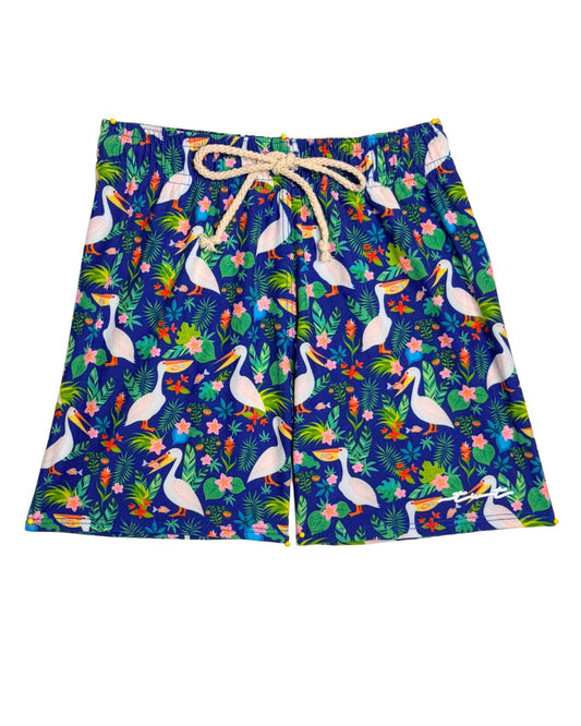 Pelicans in Paradise Swim Trunks