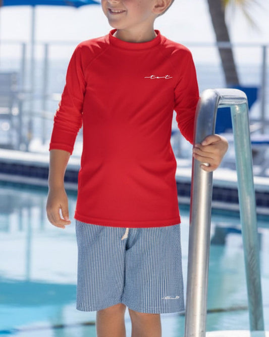 Independence Seersucker Coastal Boys Swimsuit Set