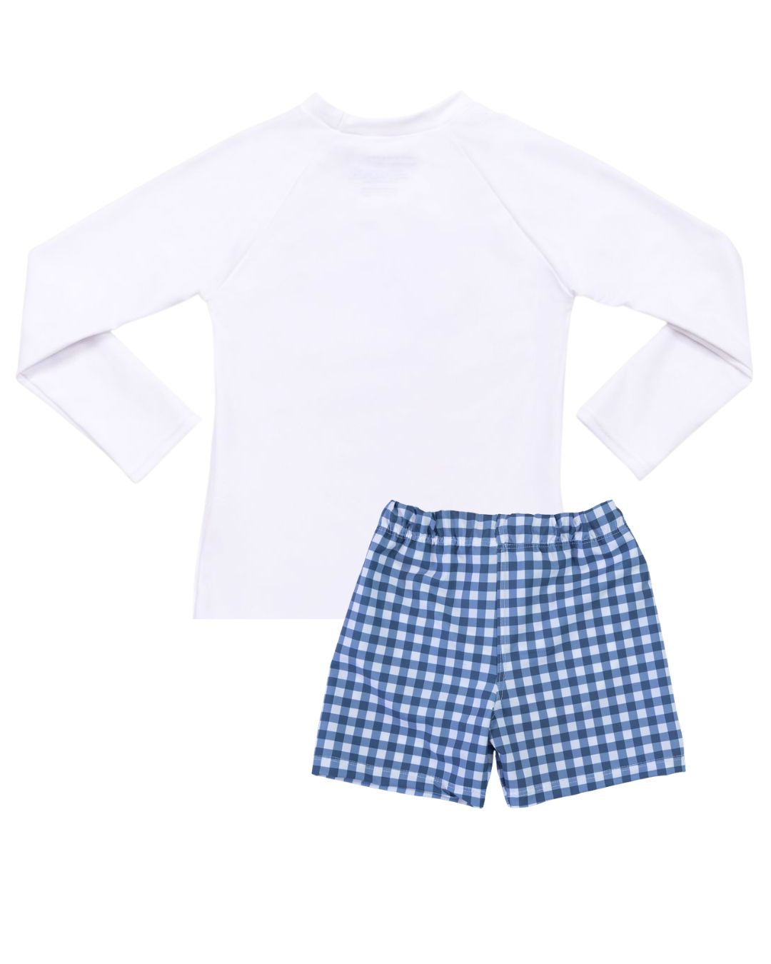 Saltwater Gingham Boy Swimsuit Set