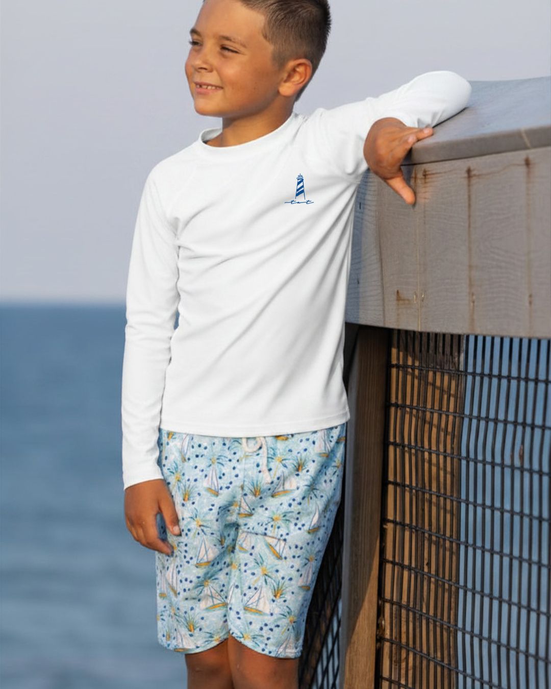 Seaside Navigator Boy Swimsuit Set