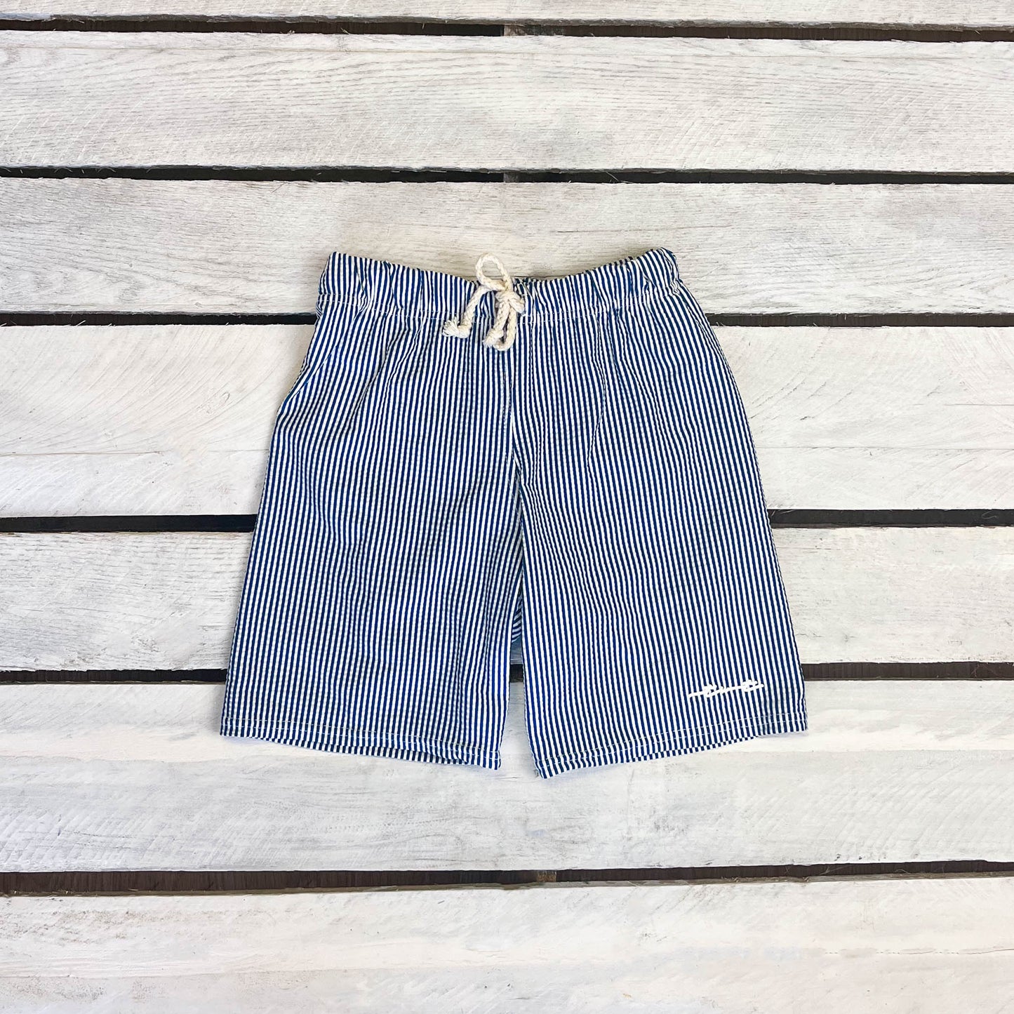 Coastal Seersucker Swim Shorts