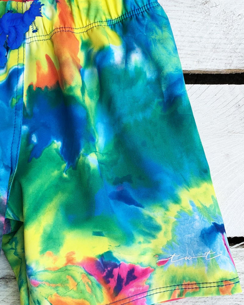 Neon Tie Dye Board Shorts – Tidewater Tots1